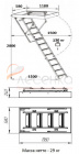 Комбинированная чердачная лестница ЧЛ-17 600х1200 - превью фото 6