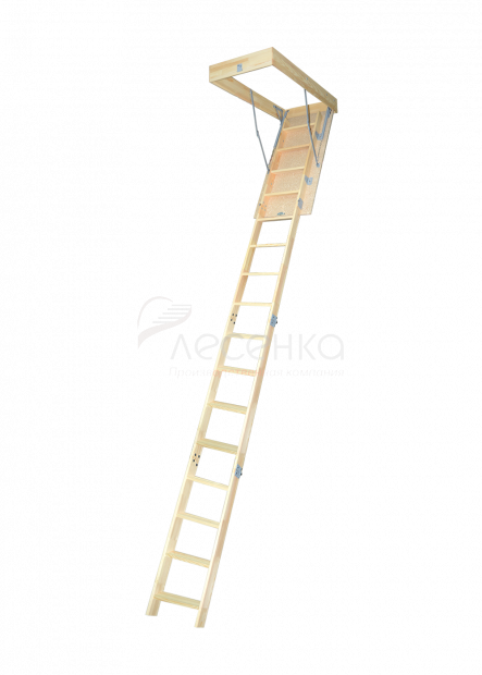 Деревянная чердачная лестница ЧЛ-22 600х1200 - фото 1