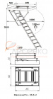 Деревянная чердачная лестница ЧЛ-11 600х875 - превью фото 3
